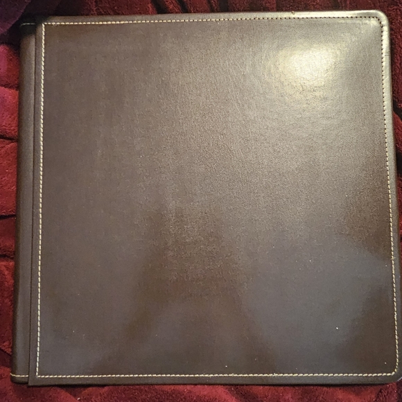 12 x 13.5 creative memories brown leather scrapbook - Picture 1 of 1